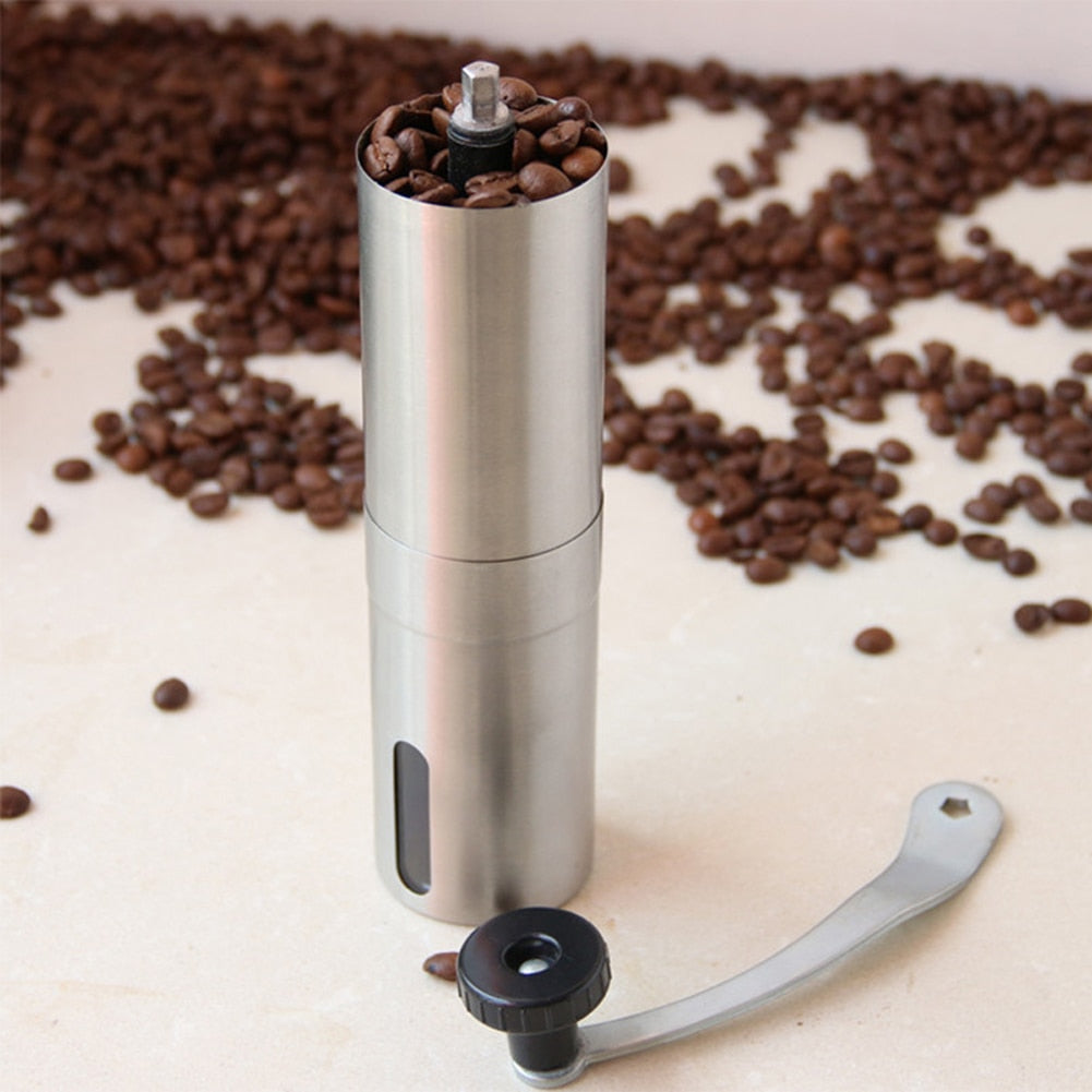 Manual Burr Coffee Grinder, Stainless Steel, 30g by HitMyNeed
