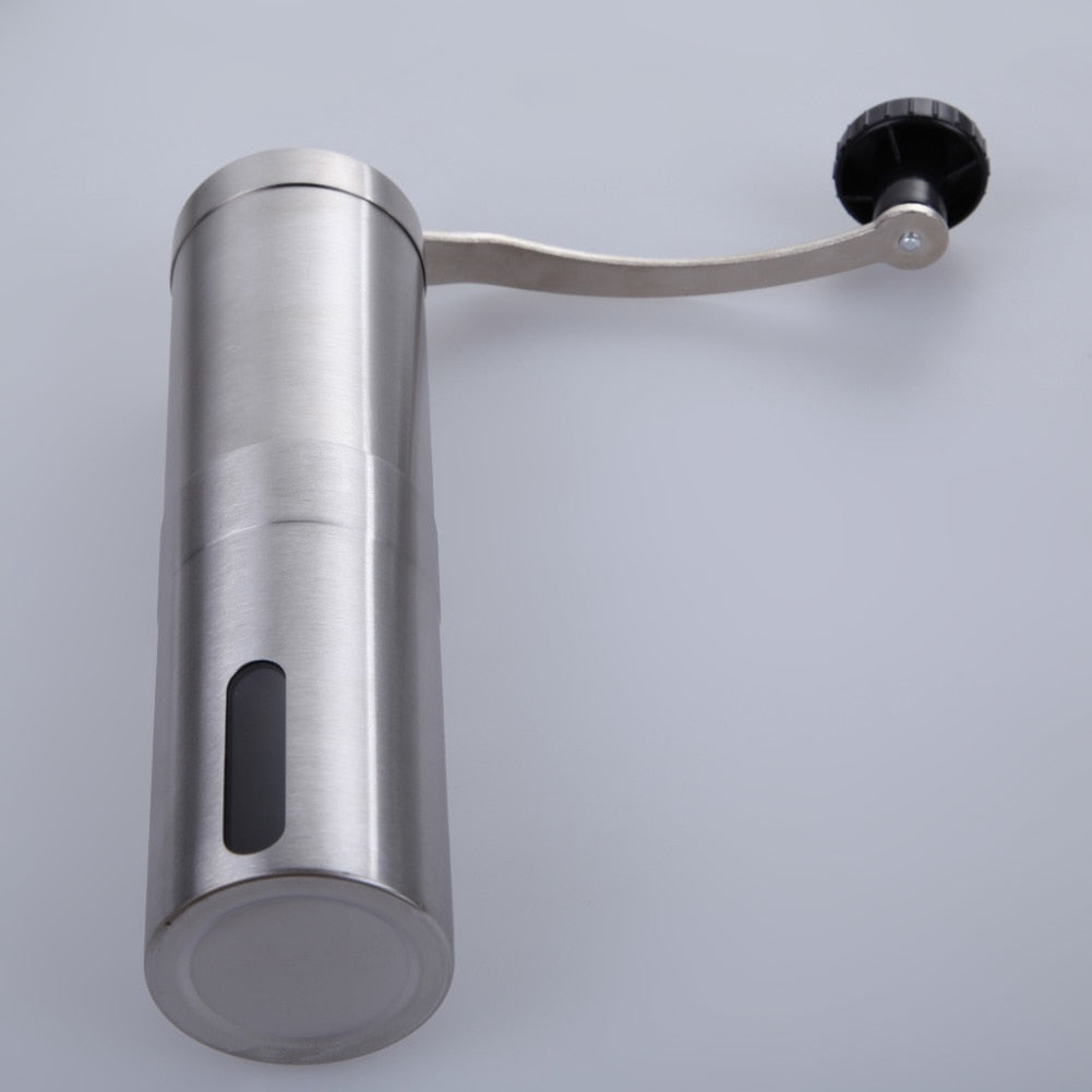 Manual Burr Coffee Grinder, Stainless Steel, 30g by HitMyNeed
