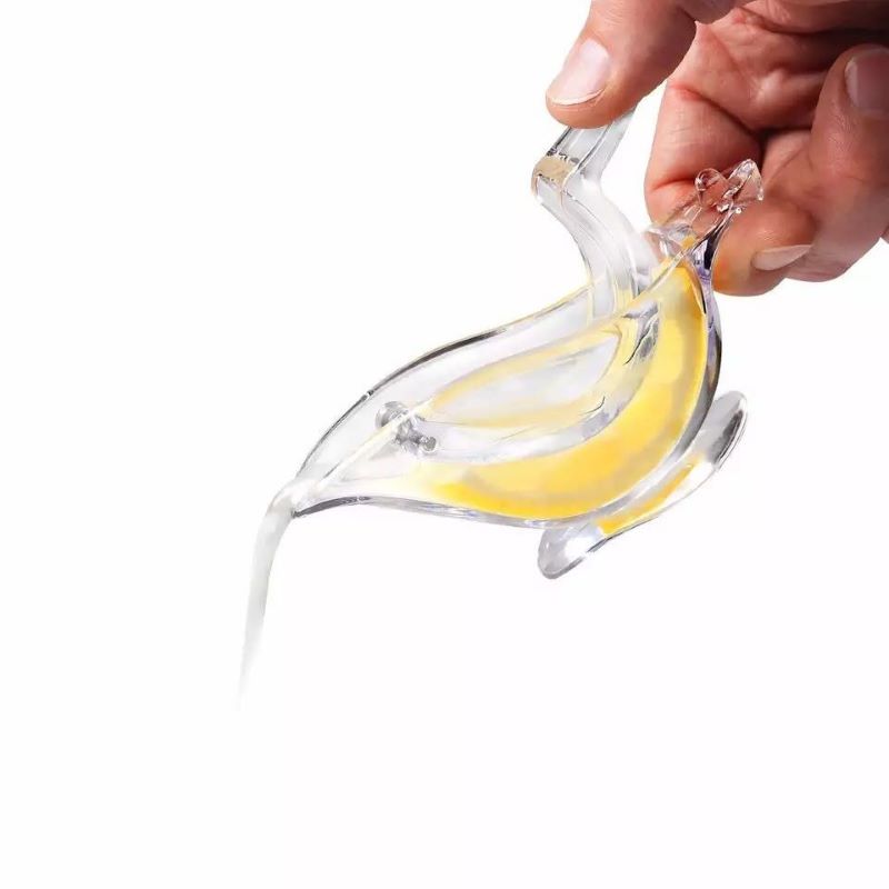 Manual Clear Acrylic Lemon Squeezer 12cm by HitMyNeed