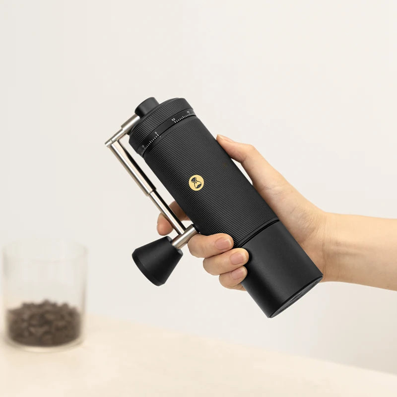 Manual Coffee Grinder with 0.015mm Burr Adjustment by HitMyNeed