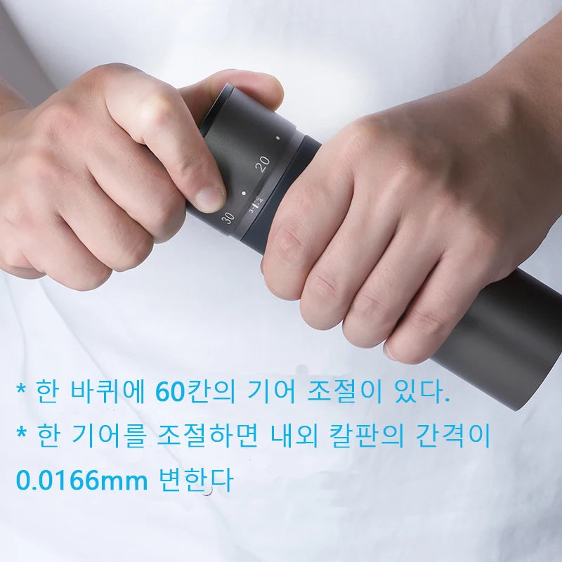 Manual Coffee Grinder with 48mm Titanium Burr by HitMyNeed