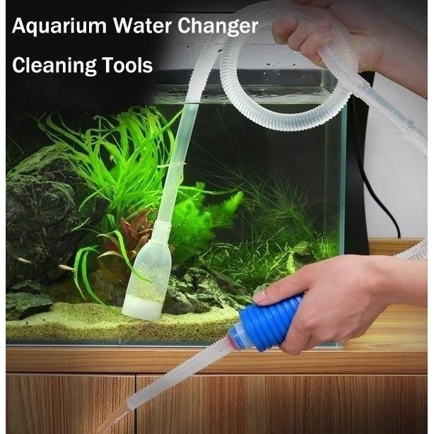 Manual Fish Tank Cleaning Pump Siphon 1.7m by HitMyNeed