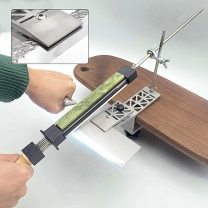 Manual Fixed Angle Knife Sharpener with Clamp Base by HitMyNeed
