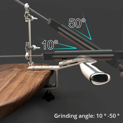 Manual Fixed Angle Knife Sharpener with Clamp Base by HitMyNeed