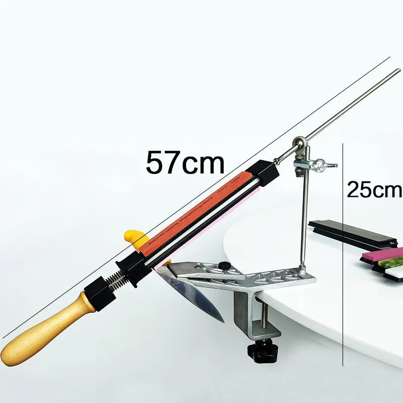 Manual Fixed Angle Knife Sharpener with Clamp Base by HitMyNeed