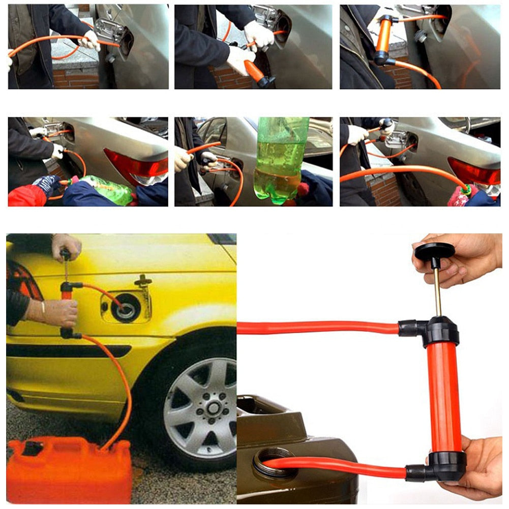 Manual Fluid Transfer Pump Gas Siphon Kit by HitMyNeed