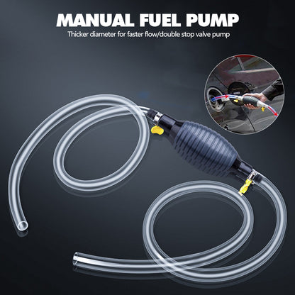 Manual Fuel Transfer Pump with Siphon Hose by HitMyNeed