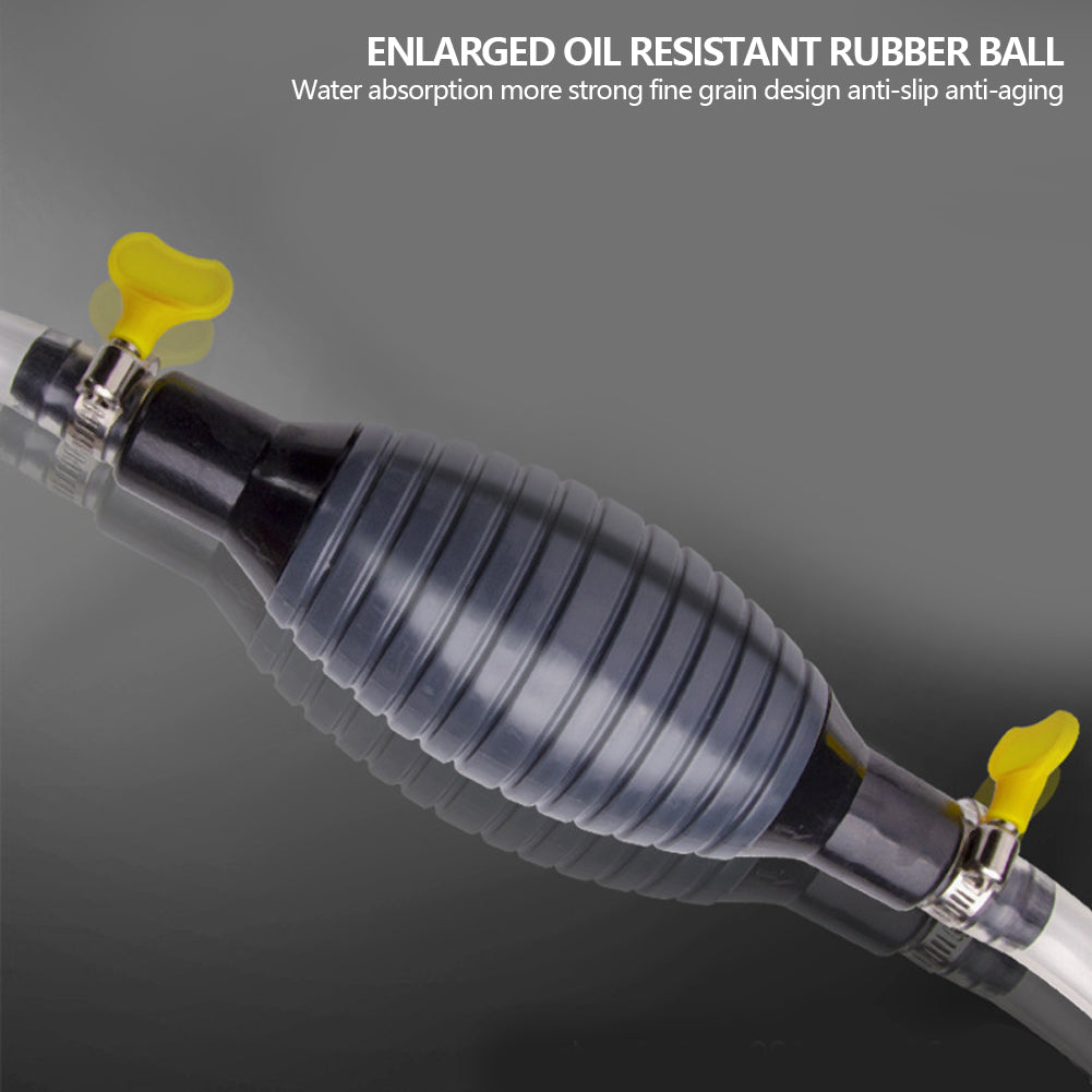 Manual Fuel Transfer Pump with Siphon Hose by HitMyNeed