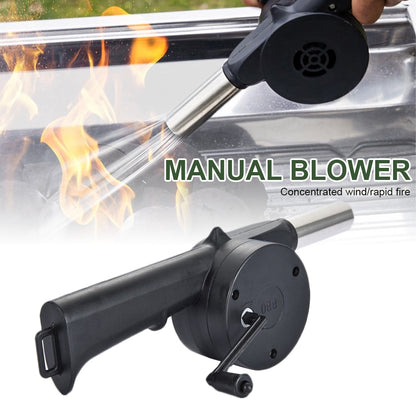 Manual Hand Crank BBQ Fan Air Blower by HitMyNeed