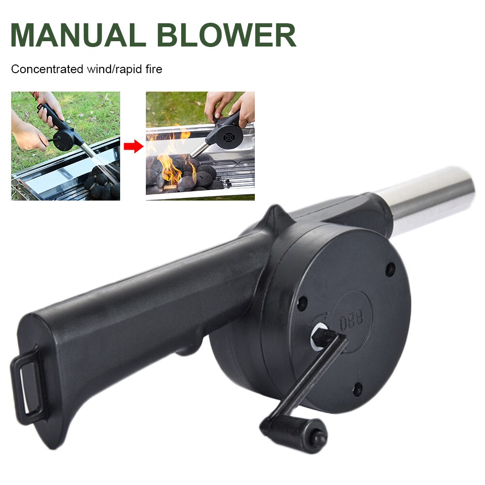 Manual Hand Crank BBQ Fan Air Blower by HitMyNeed