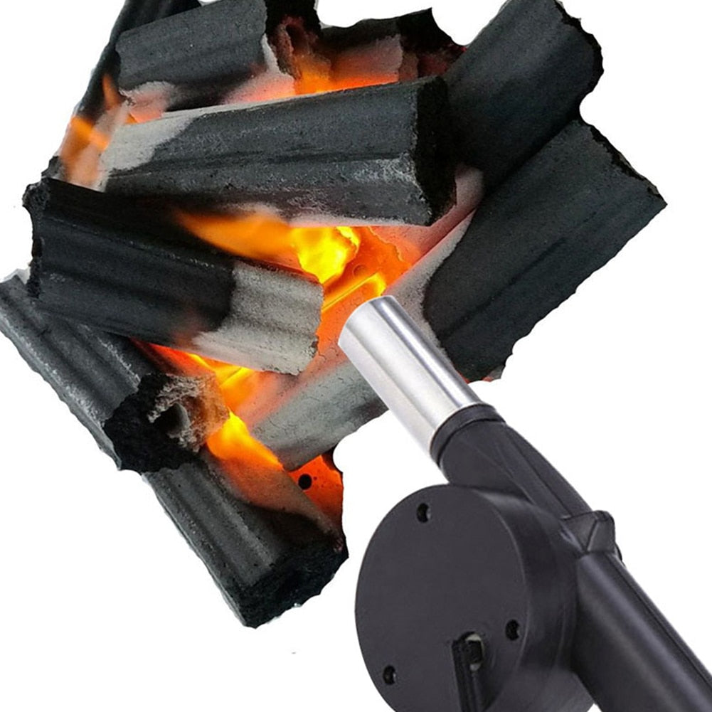 Manual Hand Crank BBQ Fan Air Blower by HitMyNeed