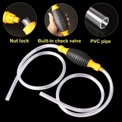 Manual Hand Fuel Transfer Pump with 1m Hose by HitMyNeed