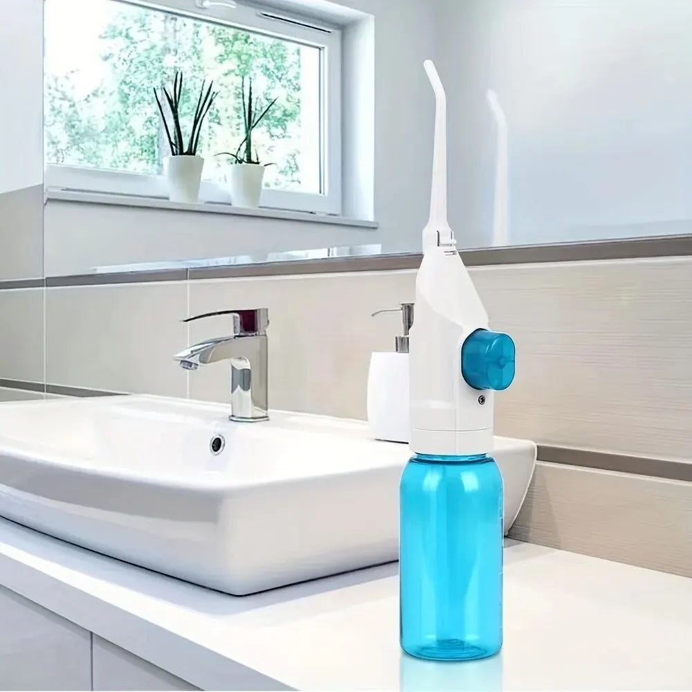 Manual High Pressure Oral Irrigator for Home & Travel by HitMyNeed