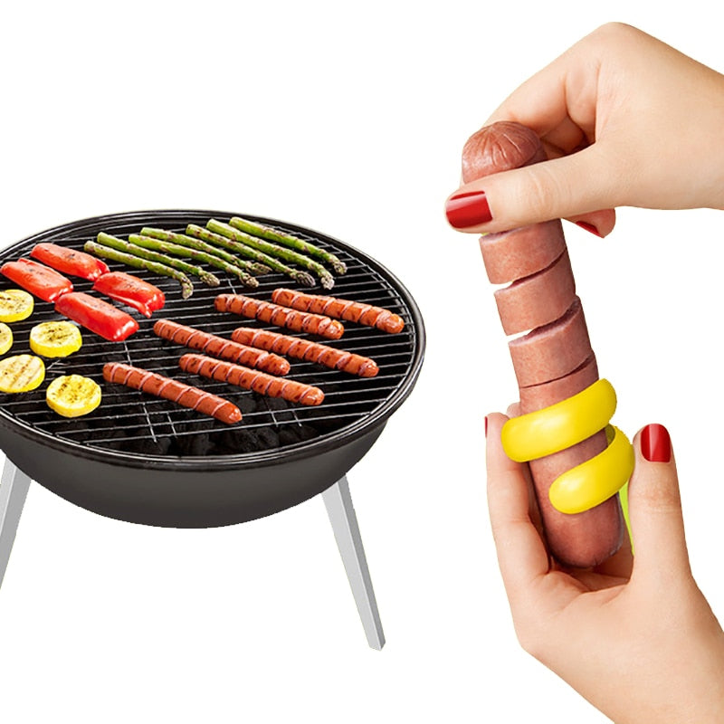 Manual Hot Dog Spiral Cutter Slicer Set, 2-Piece by HitMyNeed