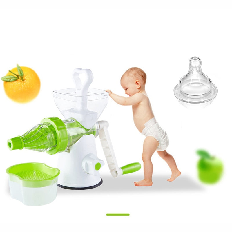 Manual Kitchen Juicer with Detachable Pulp Container by HitMyNeed