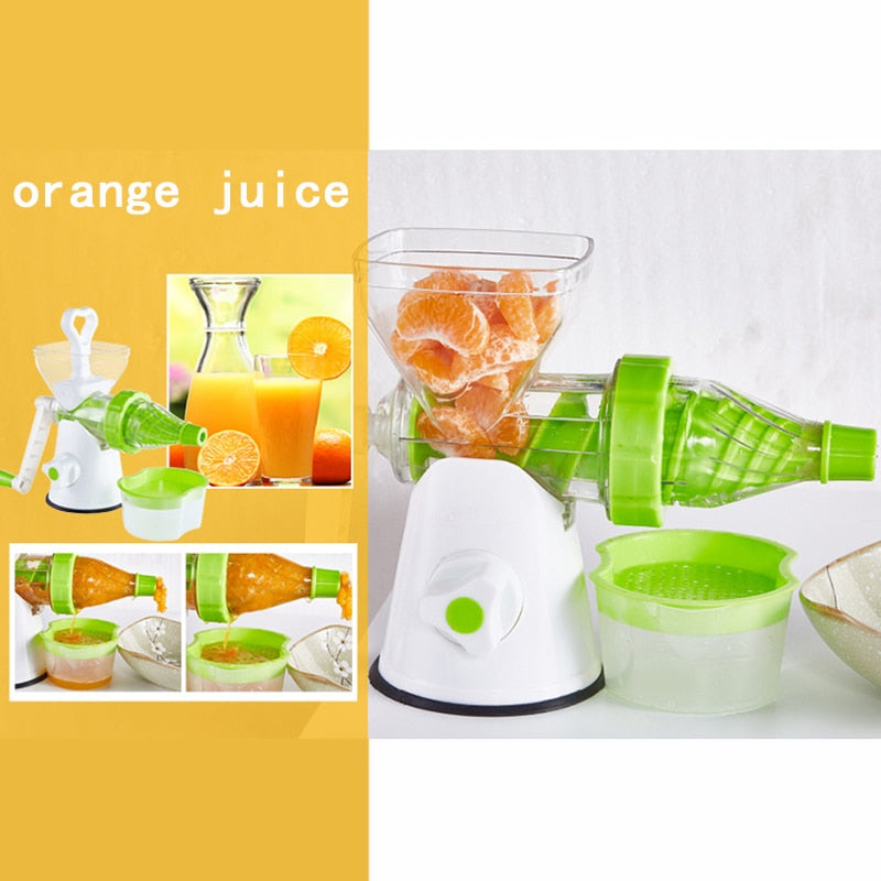 Manual Kitchen Juicer with Detachable Pulp Container by HitMyNeed