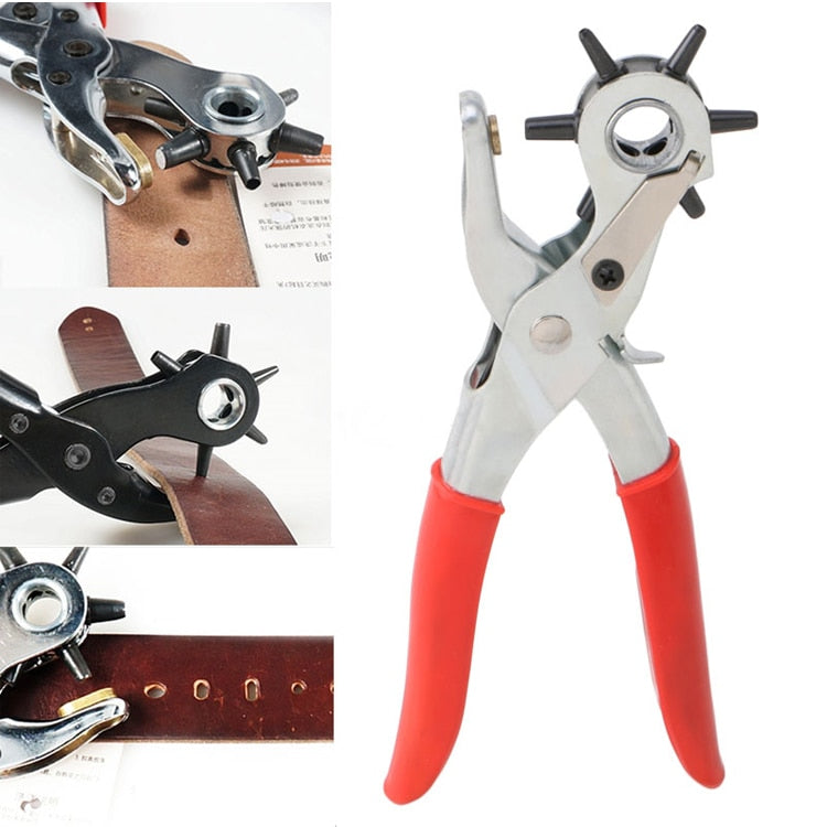 Manual Leather Belt Hole Punch Tool, 6 Sizes by HitMyNeed