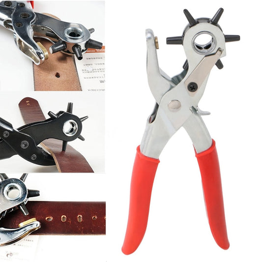 Manual Leather Belt Hole Punch Tool, 6 Sizes by HitMyNeed