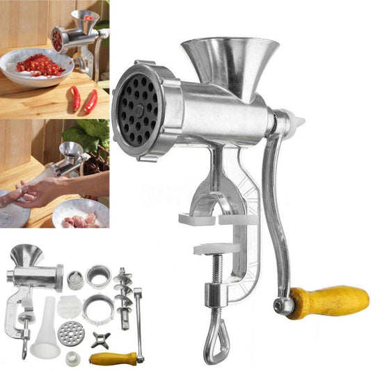 Manual Meat Grinder with Clamp & Accessories by HitMyNeed