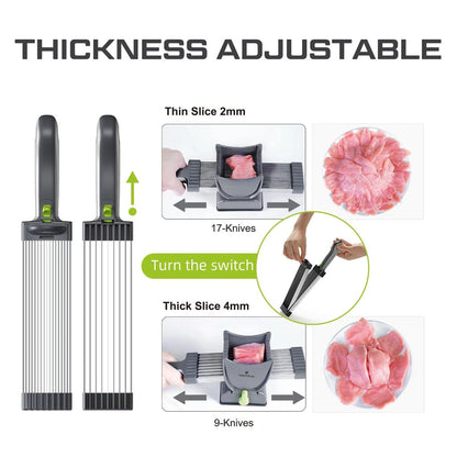 Manual Meat Slicer and Knife Set for Fresh Meat by HitMyNeed
