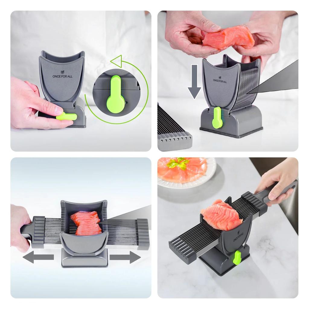 Manual Meat Slicer and Knife Set for Fresh Meat by HitMyNeed