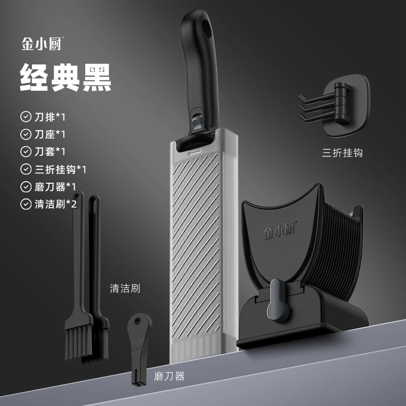 Manual Meat Slicer and Knife Set for Fresh Meat black by HitMyNeed