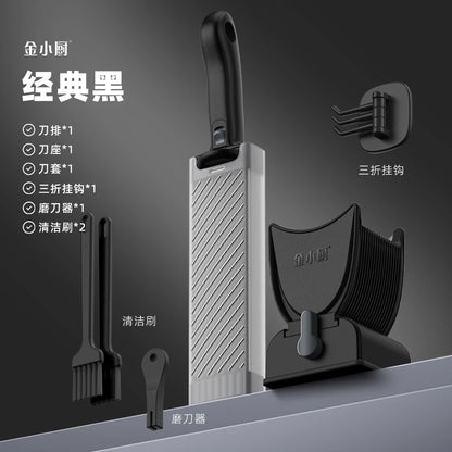 Manual Meat Slicer and Knife Set for Fresh Meat black by HitMyNeed