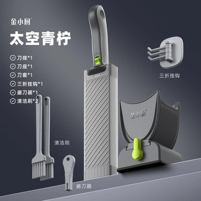 Manual Meat Slicer and Knife Set for Fresh Meat grey by HitMyNeed