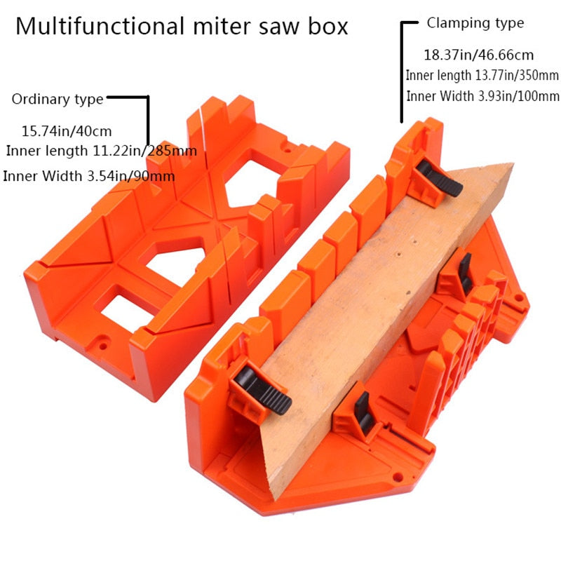 Manual Miter Box with Non-Slip Base, 45° & 22.5° Cuts by HitMyNeed
