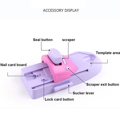 Manual Nail Art Printer Machine with 6 Plates by HitMyNeed