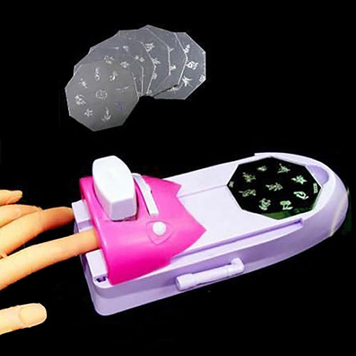Manual Nail Art Printing Machine with Templates by HitMyNeed