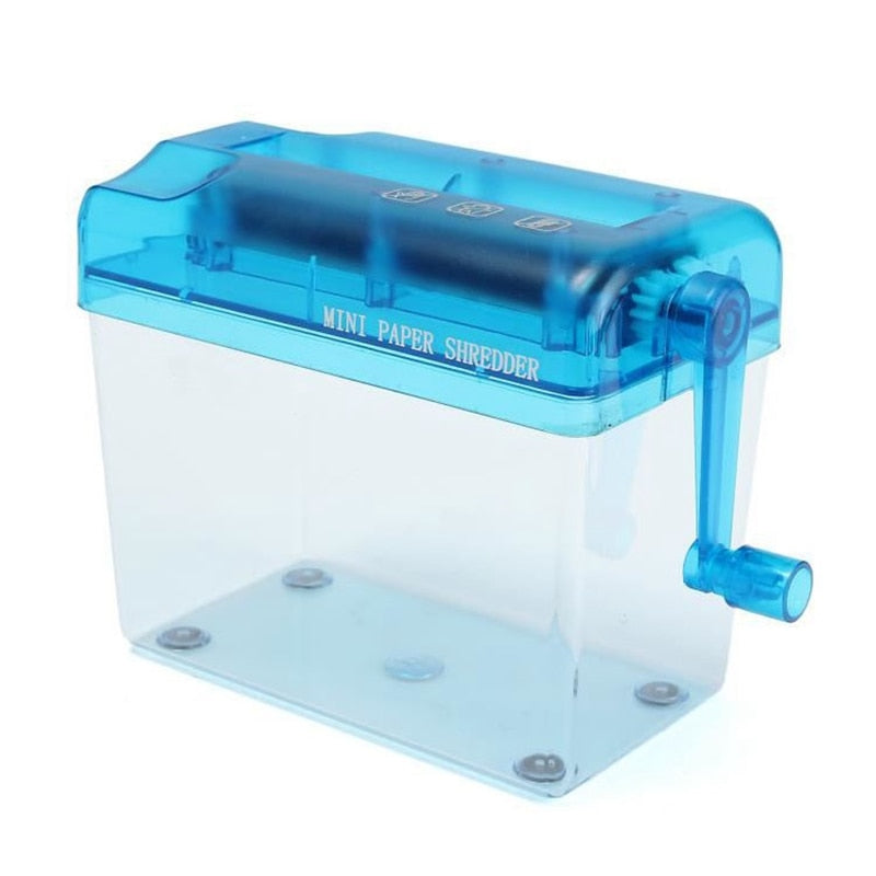 Manual Paper Shredder with Hand Crank, 12.3cm Width by HitMyNeed