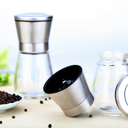 Manual Pepper and Salt Grinder with Adjustable Coarseness by HitMyNeed