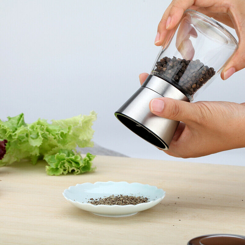 Manual Pepper and Salt Grinder with Adjustable Coarseness by HitMyNeed