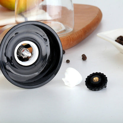 Manual Pepper and Salt Grinder with Adjustable Coarseness by HitMyNeed