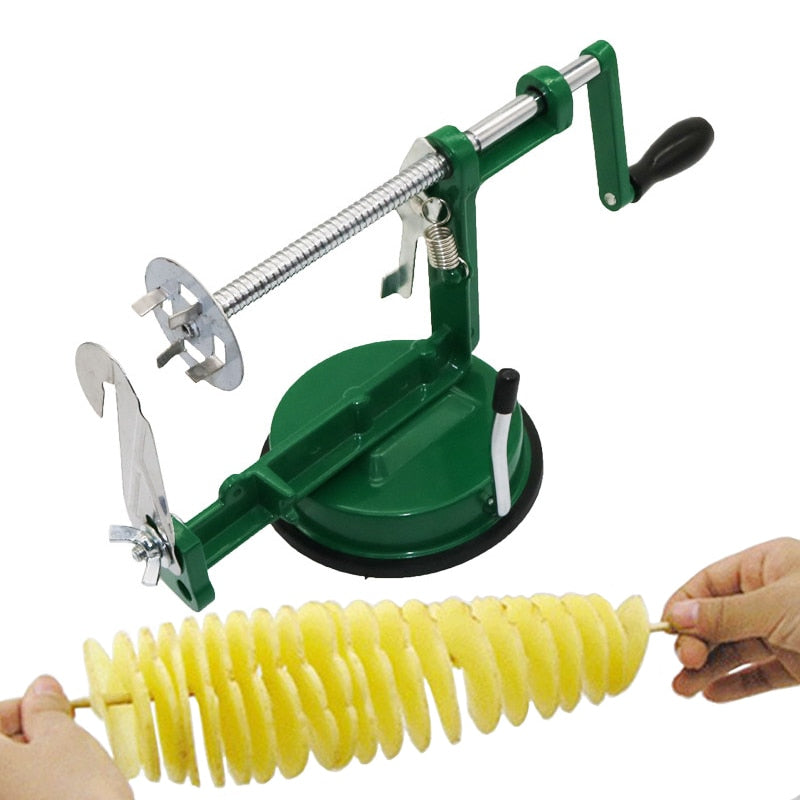 Manual Potato Spiral Cutter with Suction Base by HitMyNeed