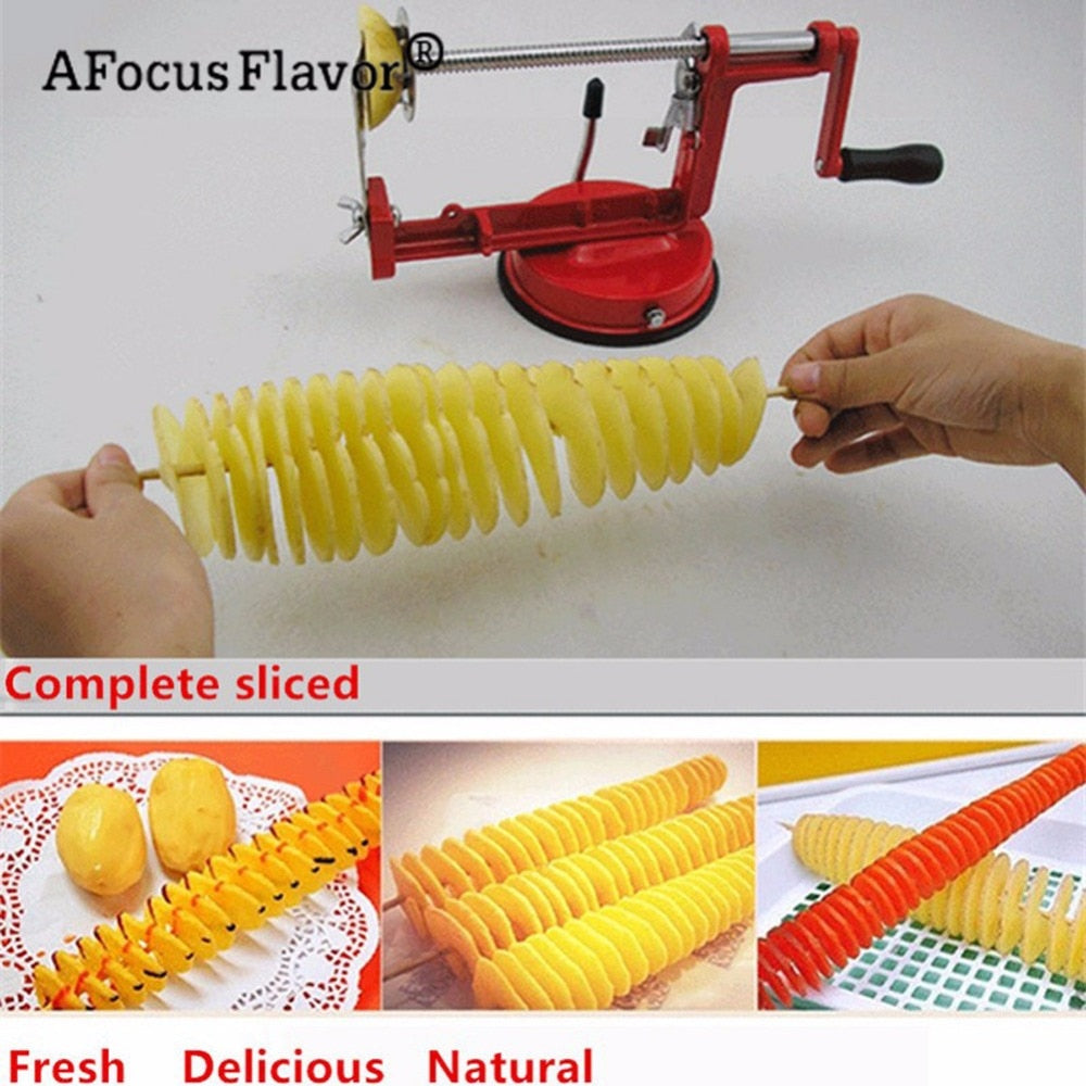 Manual Potato Spiral Cutter with Suction Base by HitMyNeed
