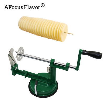 Manual Potato Spiral Cutter with Suction Base by HitMyNeed
