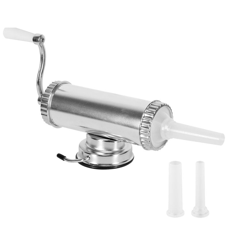 Manual Sausage Maker with 3 Filling Tubes, 1kg by HitMyNeed