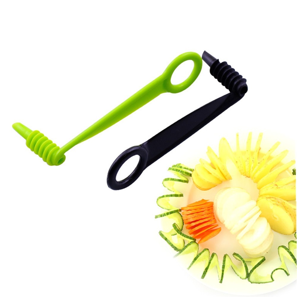 Manual Spiral Vegetable Cutter Slicer Tool by HitMyNeed