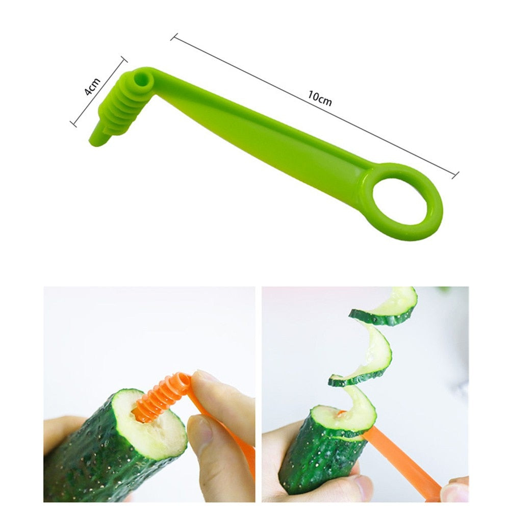 Manual Spiral Vegetable Cutter Slicer Tool by HitMyNeed