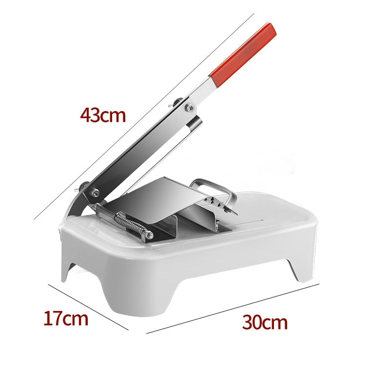 Manual Stainless Steel Bacon and Meat Slicer by HitMyNeed