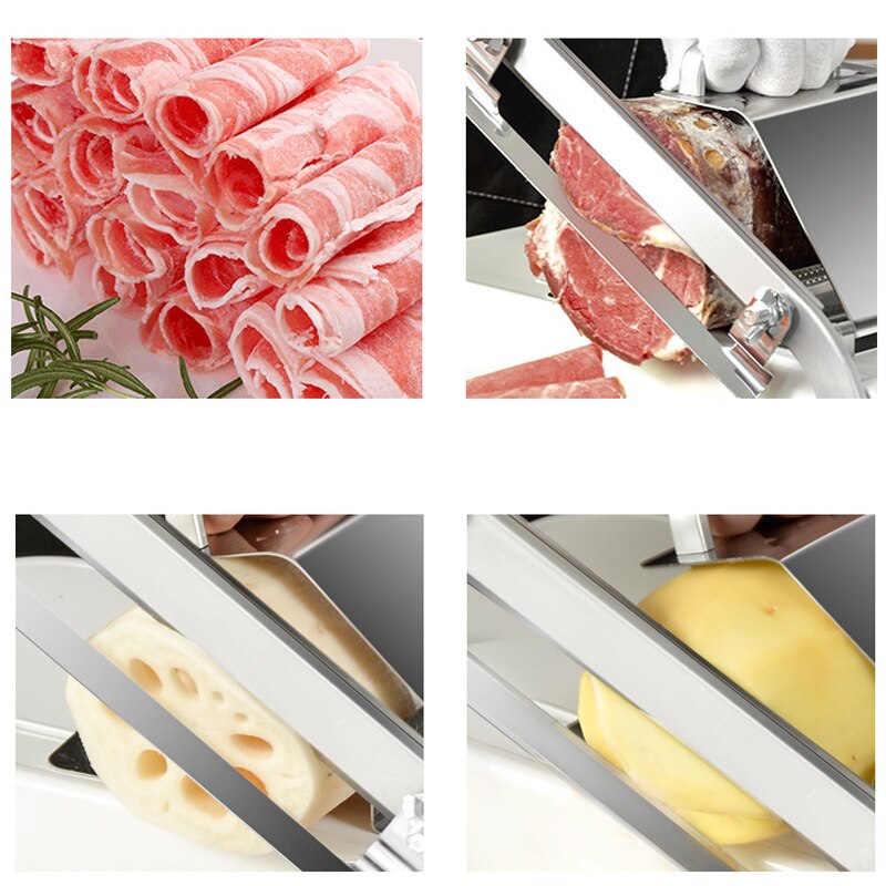 Manual Stainless Steel Bacon and Meat Slicer by HitMyNeed