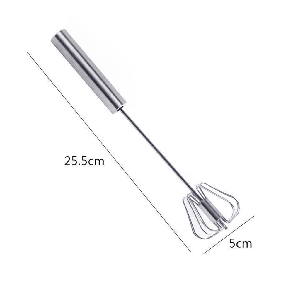 Manual Stainless Steel Egg Whisk Beater 25.5cm by HitMyNeed