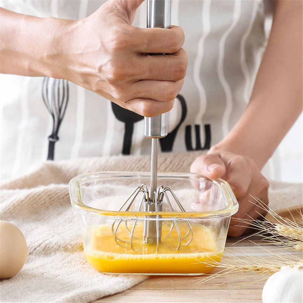 Manual Stainless Steel Egg Whisk Beater 25.5cm by HitMyNeed