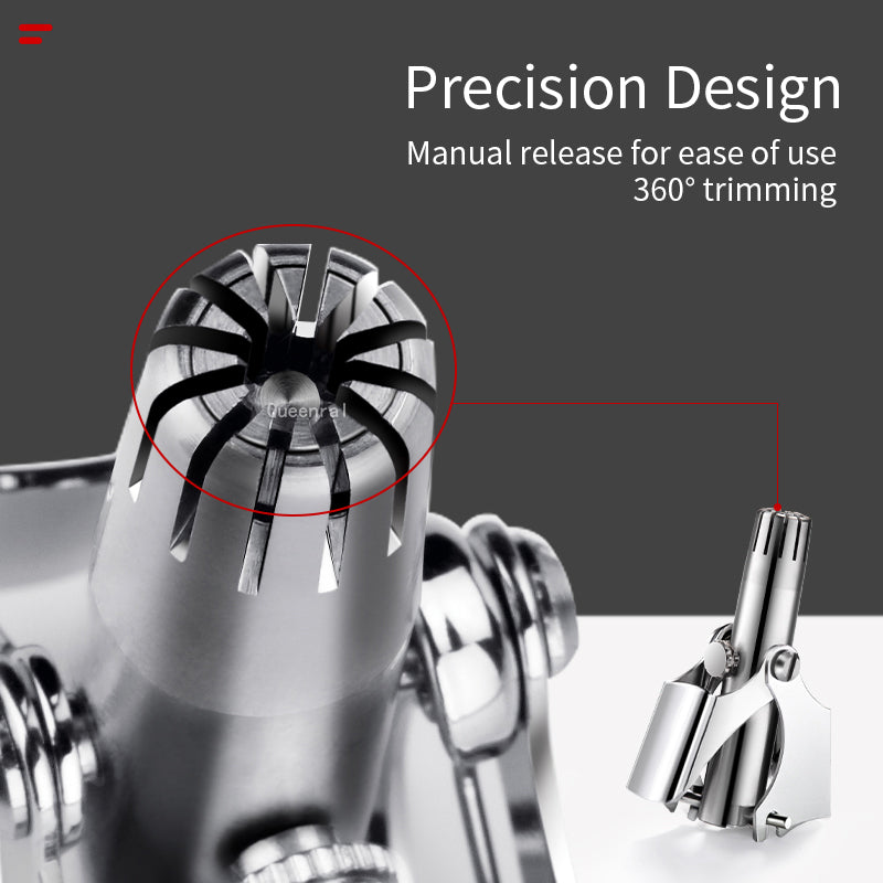 Manual Stainless Steel Nose & Ear Hair Trimmer by HitMyNeed