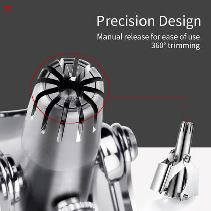 Manual Stainless Steel Nose & Ear Hair Trimmer by HitMyNeed