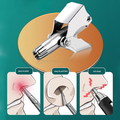 Manual Stainless Steel Nose & Ear Hair Trimmer by HitMyNeed