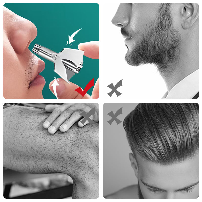 Manual Stainless Steel Nose & Ear Hair Trimmer by HitMyNeed