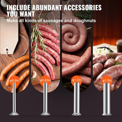 Manual Stainless Steel Vertical Sausage Stuffer 3-7L by HitMyNeed